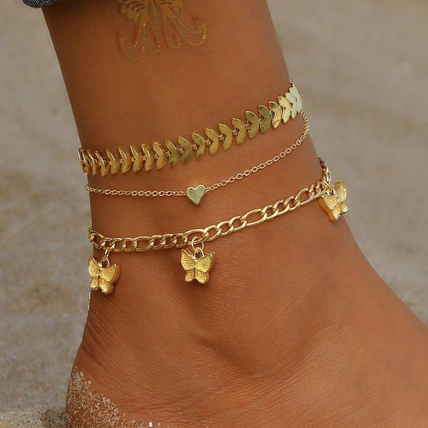 anklets 2021 gold twist fishbone leaf chain beaded peace anklet crystal snake butterfly pendant sandy beach boho handmade jewelry, Red;blue
anklets 2021 gold twist fishbone leaf chain beaded peace anklet crystal snake butterfly pendant sandy beach boho handmade jewelry, Red;blue