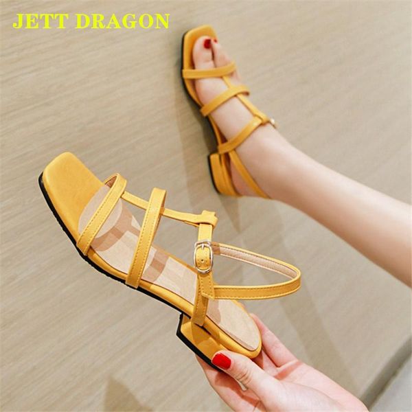 sandals jedragon women's summer style fashion solid narrow band open toe buckle thick heel low-heeled shoes 34-43, Black
sandals jedragon women's summer style fashion solid narrow band open toe buckle thick heel low-heeled shoes 34-43, Black