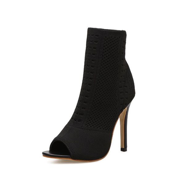 sandals high-heeled shoes 2021 height increasing peep toe cover heel hollow slip-on stiletto stretch knitting sewing, Black
sandals high-heeled shoes 2021 height increasing peep toe cover heel hollow slip-on stiletto stretch knitting sewing, Black