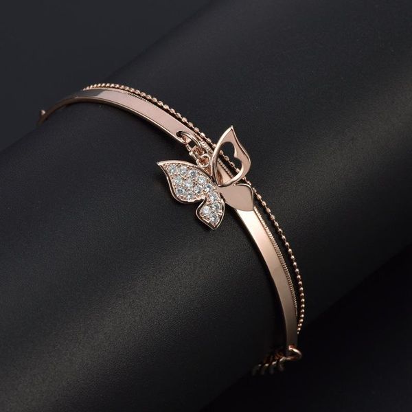 link, chain rose golden butterfly luxury femme bracelet simple double layer stainless steel jewelry necklace gift for women 2021 trend, Black
link, chain rose golden butterfly luxury femme bracelet simple double layer stainless steel jewelry necklace gift for women 2021 trend, Black