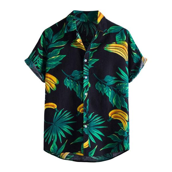 men's casual shirts summer fashion coconut tree leaf men vacation hawaiian aloha shirt short sleeve button down beach camisas, White;black
men's casual shirts summer fashion coconut tree leaf men vacation hawaiian aloha shirt short sleeve button down beach camisas, White;black