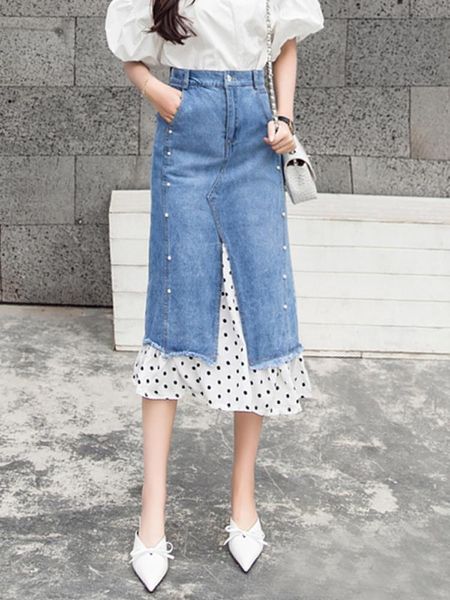 skirts denim office lady skirt straight patchwork empire waist print women dm001, Black
skirts denim office lady skirt straight patchwork empire waist print women dm001, Black