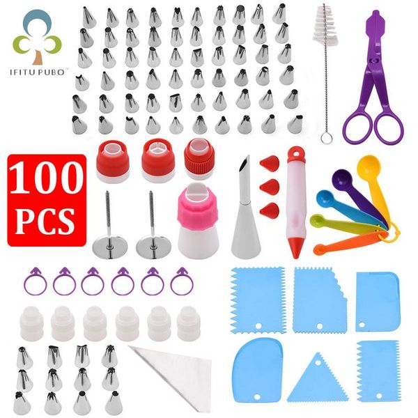 baking & pastry tools 100pcs/set cake decorating kit nozzles cream confectionery bags icing piping tips for zxh
baking & pastry tools 100pcs/set cake decorating kit nozzles cream confectionery bags icing piping tips for zxh