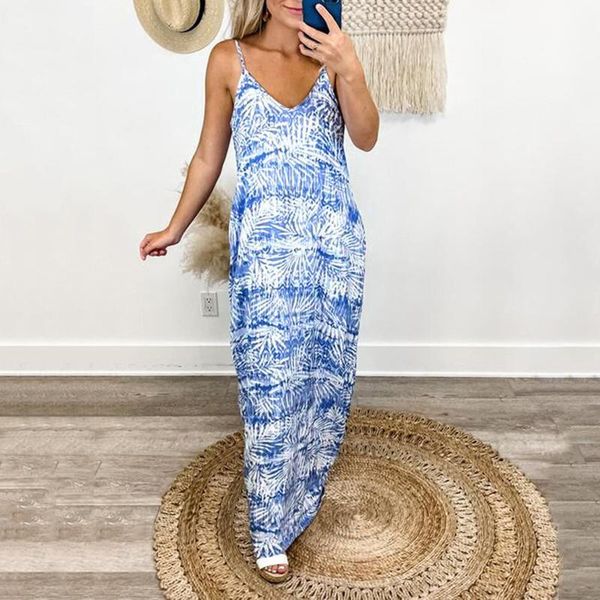 women's swimwear summer sleeveless long dress for womens loose v-neck vintage print tie-dye maxi ladies tank dresses 2021 vestidos, White;black
women's swimwear summer sleeveless long dress for womens loose v-neck vintage print tie-dye maxi ladies tank dresses 2021 vestidos, White;black