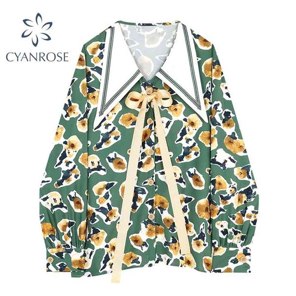 fashion vintage print blouses women spring lace-up oversized shirts female long sleeve streetwear elegant ins blusas 210430, White
fashion vintage print blouses women spring lace-up oversized shirts female long sleeve streetwear elegant ins blusas 210430, White