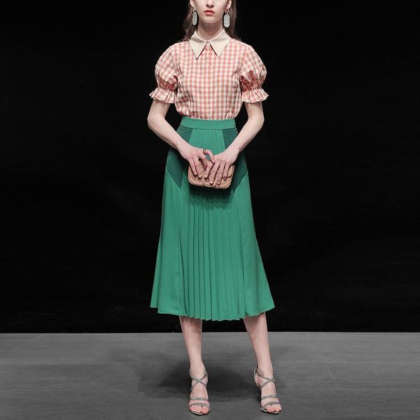 two piece dress 2021 summer women sets for work elegant 2 outfit short sleeve plaid blouse and skirt suit matching, White
two piece dress 2021 summer women sets for work elegant 2 outfit short sleeve plaid blouse and skirt suit matching, White