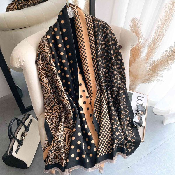 design 2021 new autumn and lengthened thickened cashmere like scarf women's shawl tassel office warmth, Blue;gray
design 2021 new autumn and lengthened thickened cashmere like scarf women's shawl tassel office warmth, Blue;gray