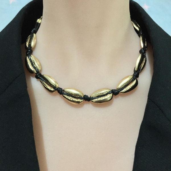 chokers summer fashion ladies handmade rope necklace bohemian arc shell metal exquisite personality beach party holiday travel jewelry, Golden;silver
chokers summer fashion ladies handmade rope necklace bohemian arc shell metal exquisite personality beach party holiday travel jewelry, Golden;silver