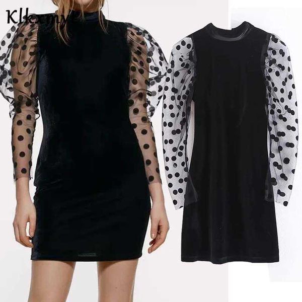 klkxmyt za dress women chic fashion velvet mini vintage splicing long sleeve female es vestido mujer 210527, Black;gray
klkxmyt za dress women chic fashion velvet mini vintage splicing long sleeve female es vestido mujer 210527, Black;gray