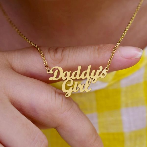 daddy's girl pendant necklace for babygirl stainless steel collier femme kids love dad daddy gift fathers day family jewelry bff neckla, Silver
daddy's girl pendant necklace for babygirl stainless steel collier femme kids love dad daddy gift fathers day family jewelry bff neckla, Silver