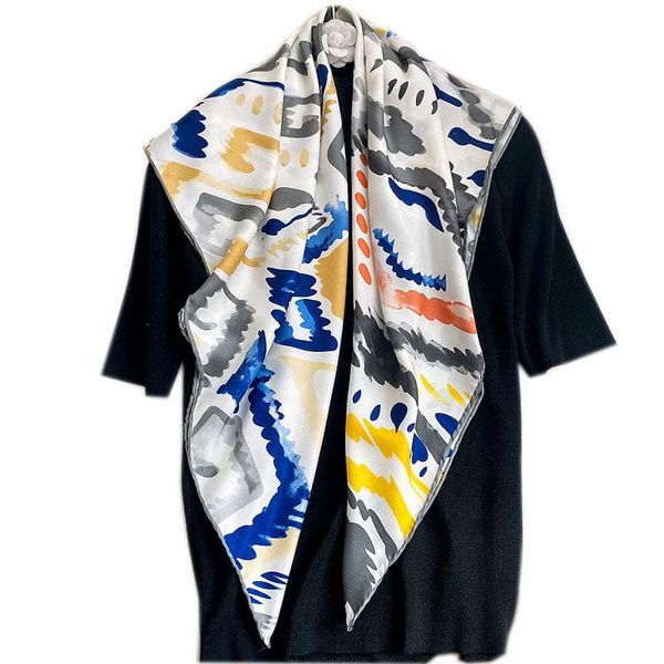 scarves 2021 lady scarf square hijab neck foulard twill silk large kerchief female soft headband spring wraps bandana hijabs, Blue;gray
scarves 2021 lady scarf square hijab neck foulard twill silk large kerchief female soft headband spring wraps bandana hijabs, Blue;gray