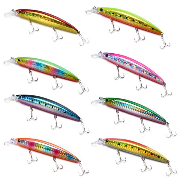 110mm 19g minnow lure hard professional seawater long casting floating wobblers artificial bait fishing fish hooks
110mm 19g minnow lure hard professional seawater long casting floating wobblers artificial bait fishing fish hooks