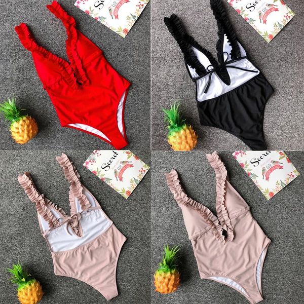 one-piece suits ruffles flowers backless swimsuits one piece monokinis women deep v padded bandage bikinis maillot de bain 2021 solid b
one-piece suits ruffles flowers backless swimsuits one piece monokinis women deep v padded bandage bikinis maillot de bain 2021 solid b