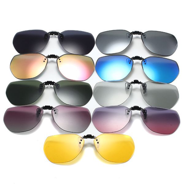 2021 new reversible sunglasses polarizing clip frameless polygonal sunglasses clip for men and women 1020, White;black
2021 new reversible sunglasses polarizing clip frameless polygonal sunglasses clip for men and women 1020, White;black