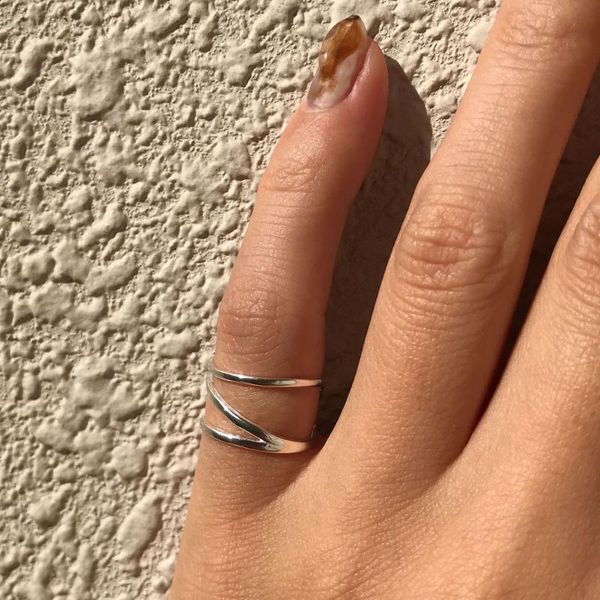cluster rings small size 1pc 100% authentic 925 sterling silver cross lines multi-rows midi tone knuckle finger ring women's tlj1169, Golden;silver
cluster rings small size 1pc 100% authentic 925 sterling silver cross lines multi-rows midi tone knuckle finger ring women's tlj1169, Golden;silver