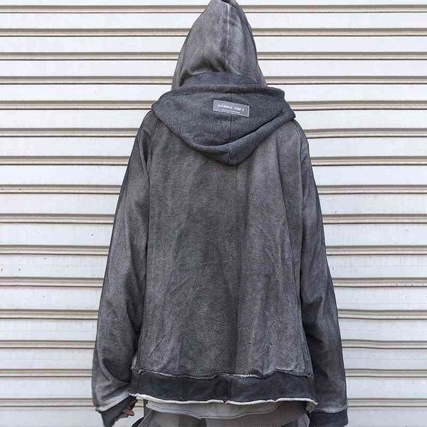 autumn and winter dark pink grey trend brand high street plush loose size double hooded wash tie dyed sweater cardigan men's coat, Black
autumn and winter dark pink grey trend brand high street plush loose size double hooded wash tie dyed sweater cardigan men's coat, Black