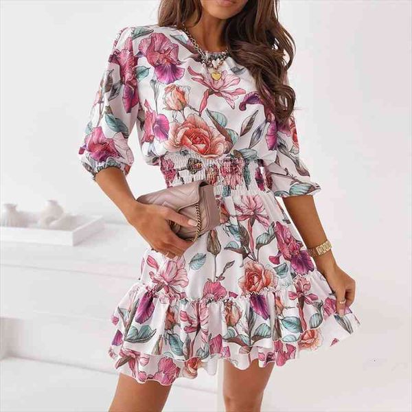 floral print summer half sleeve womens dresses casual a line cascading ruffle mini waist elastic party vestidos clothes, Black;gray
floral print summer half sleeve womens dresses casual a line cascading ruffle mini waist elastic party vestidos clothes, Black;gray