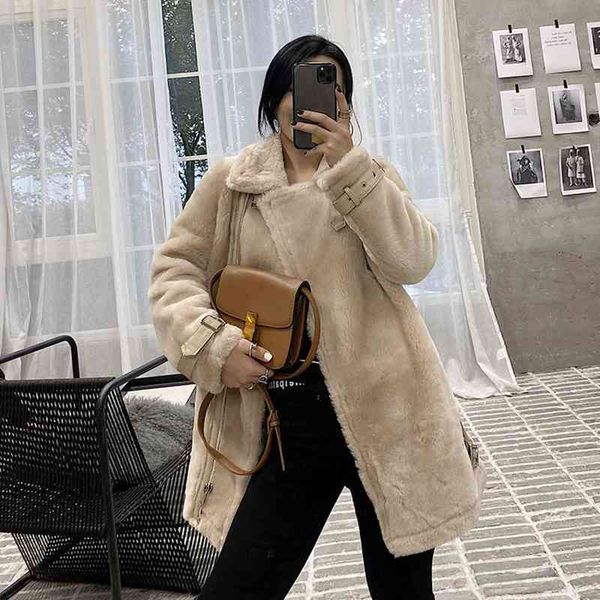 women's fur & faux real women coat natural double-faced sheepskin and long sleeves outwear winter merino sheep warm1 z8hi, Black
women's fur & faux real women coat natural double-faced sheepskin and long sleeves outwear winter merino sheep warm1 z8hi, Black