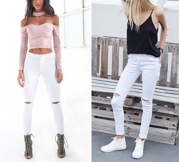 women's jeans 022537 summer style white hole ripped jeans women jeggings cool denim high waist pants capris female ny black casual, Blue
women's jeans 022537 summer style white hole ripped jeans women jeggings cool denim high waist pants capris female ny black casual, Blue