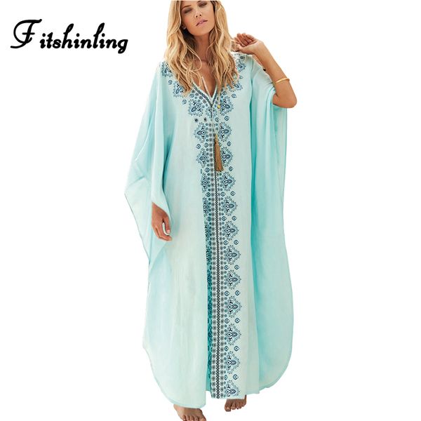 fitshinling embroidered flower oversized long dress beach wear v ne big sizes bohemian maxi dresses for women pareos kaftan
fitshinling embroidered flower oversized long dress beach wear v ne big sizes bohemian maxi dresses for women pareos kaftan