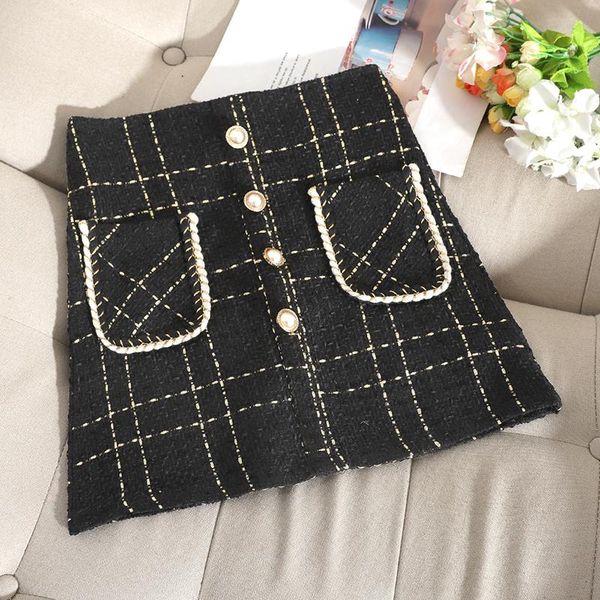 skirts autumn winter women's korean style plaid tweed skirt slim high waist a-line female ll823, Black
skirts autumn winter women's korean style plaid tweed skirt slim high waist a-line female ll823, Black