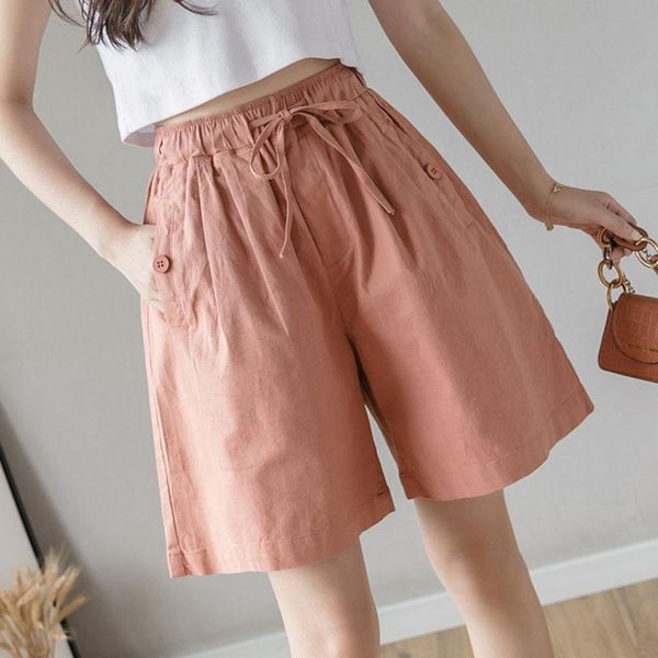 women's shorts black high waist stretch women 2021 summer retro wide-leg casual office ladies, White;black
women's shorts black high waist stretch women 2021 summer retro wide-leg casual office ladies, White;black