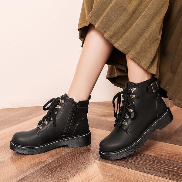 boots size 41 42 43 pu leather womens ladies ankle mid heel lace up worker brown black goth shoes autumn chain high quality
boots size 41 42 43 pu leather womens ladies ankle mid heel lace up worker brown black goth shoes autumn chain high quality