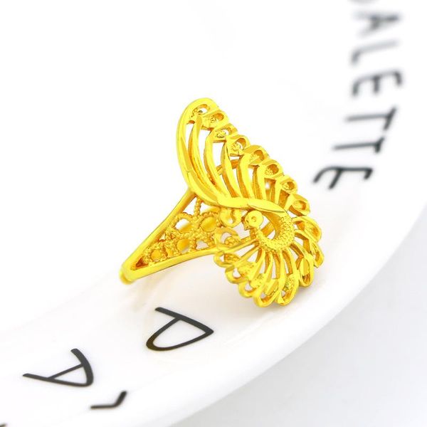 cluster rings korean 14k gold ring for bride women's wedding engagement jewelry female exquisite charm peacock fine year gifts, Golden;silver
cluster rings korean 14k gold ring for bride women's wedding engagement jewelry female exquisite charm peacock fine year gifts, Golden;silver