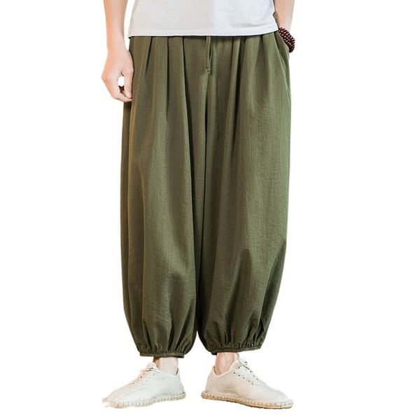 pure color bloomers 2021 spring and summer men's chinese style trousers for men loose casual harem hip-hop wide-leg pants, Black
pure color bloomers 2021 spring and summer men's chinese style trousers for men loose casual harem hip-hop wide-leg pants, Black