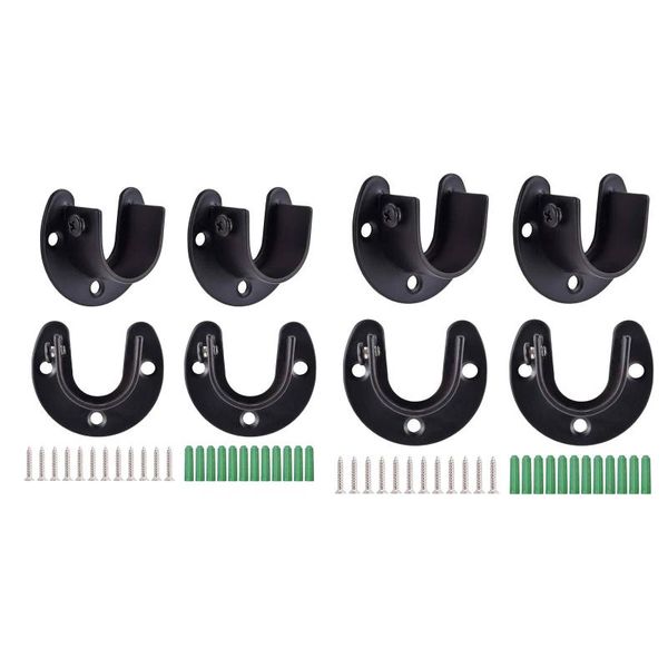 hangers & racks 4 pieces stainless steel pipe shelf brackets heavy duty flange support u shaped hanging bracket black for clothes lever
hangers & racks 4 pieces stainless steel pipe shelf brackets heavy duty flange support u shaped hanging bracket black for clothes lever