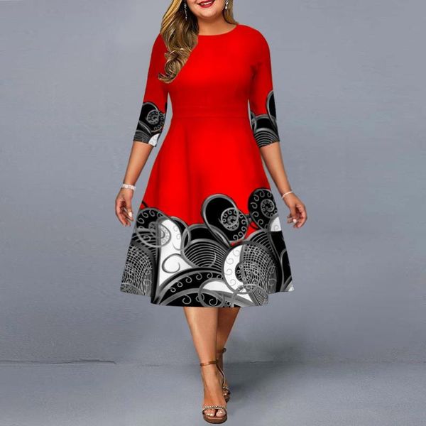 plus size women's fashion 2022 summer elegant print casual slim fit dress party a-line dress ladies oversized street wear 5xl, Black;gray
plus size women's fashion 2022 summer elegant print casual slim fit dress party a-line dress ladies oversized street wear 5xl, Black;gray