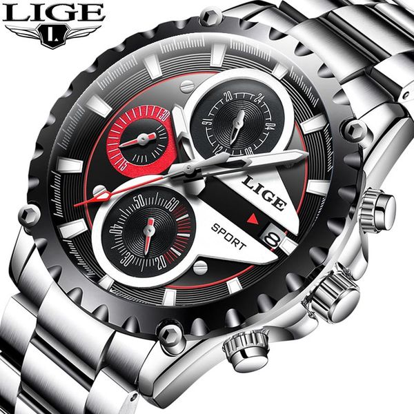 wristwatches lige fashion men watches male creative business chronograph quartz clock stainless steel waterproof watch relogio masculino, Slivery;brown
wristwatches lige fashion men watches male creative business chronograph quartz clock stainless steel waterproof watch relogio masculino, Slivery;brown