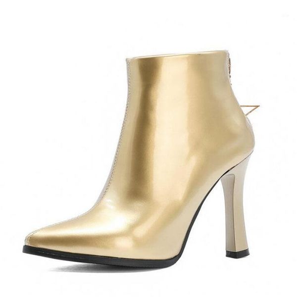 boots ankle for women rose red wedding shoe fashion pointed toe high heel patent leather short boot autumn large size 46 481, Black
boots ankle for women rose red wedding shoe fashion pointed toe high heel patent leather short boot autumn large size 46 481, Black