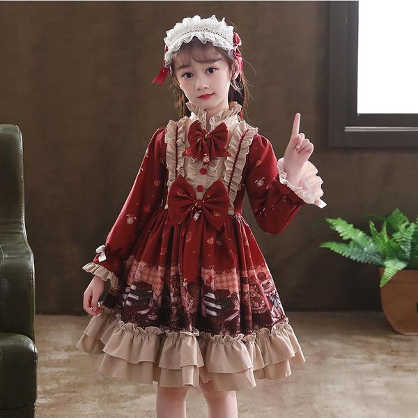 girl's dresses lace vestido lolita princess dress for christmas winter kids girls printed floral velvet warm flower, Red;yellow
girl's dresses lace vestido lolita princess dress for christmas winter kids girls printed floral velvet warm flower, Red;yellow