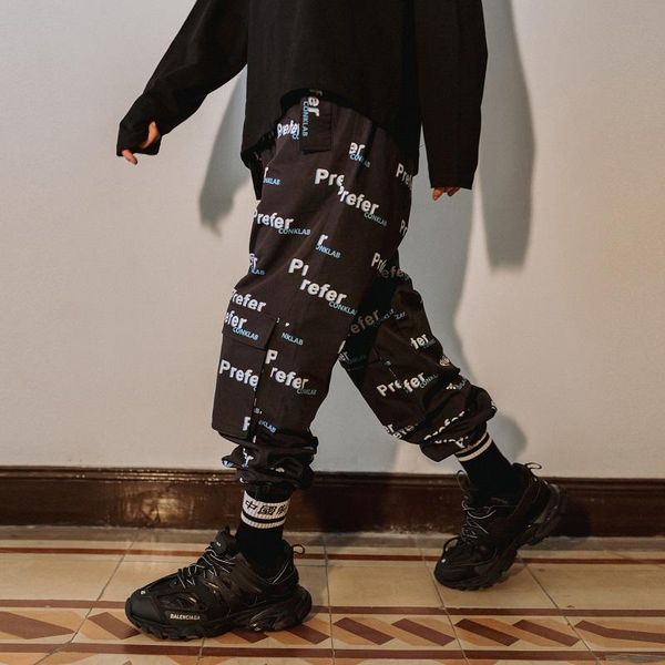 men's pants autumn couple tide brand full printed trousers hip hop loose ins super arrival, Black
men's pants autumn couple tide brand full printed trousers hip hop loose ins super arrival, Black