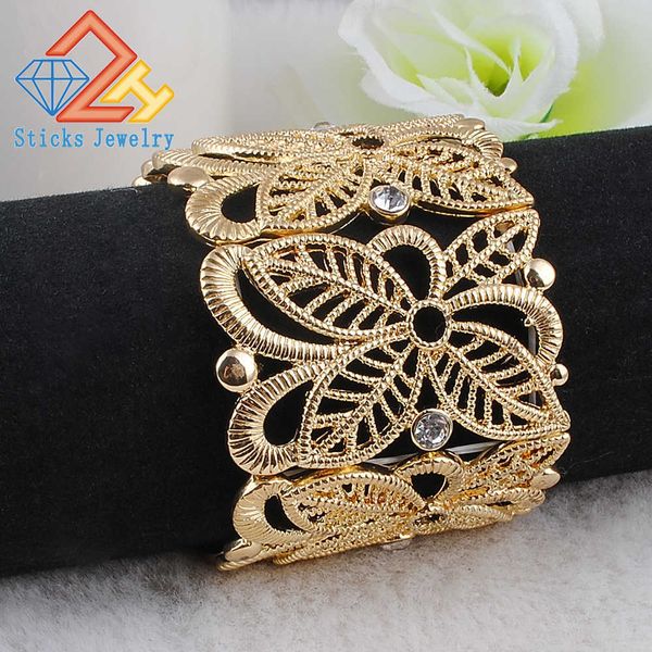brand design vintage turkey hollow flower gold bracelet for women jewelry size adjustable bohemian cuff bangles gifts q0719, Black
brand design vintage turkey hollow flower gold bracelet for women jewelry size adjustable bohemian cuff bangles gifts q0719, Black