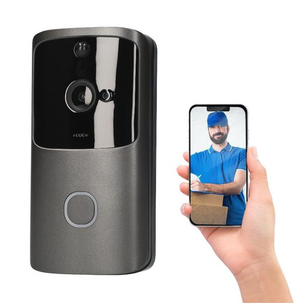 video doorbell wifi smart visual intercom bell 2-way talk security camera door with 166 degree viewing angle other hardware
video doorbell wifi smart visual intercom bell 2-way talk security camera door with 166 degree viewing angle other hardware