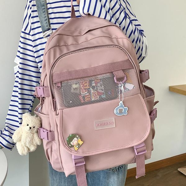 female fashion waterproof nylon mochilas kawaii women backpack teenager girl school bag for college bookbag cute travel rucksack
female fashion waterproof nylon mochilas kawaii women backpack teenager girl school bag for college bookbag cute travel rucksack