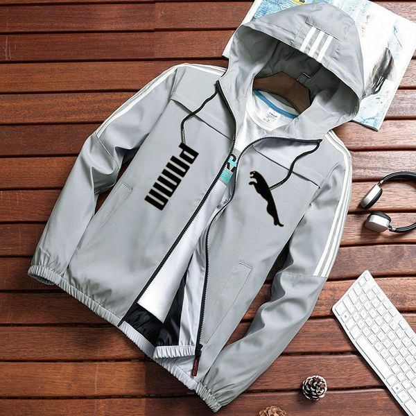 men's jackets 2021 spring & autumn custom hooded jacket casual coat zippered thin brand print clothing, Black;brown
men's jackets 2021 spring & autumn custom hooded jacket casual coat zippered thin brand print clothing, Black;brown