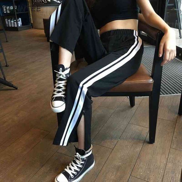 outdoor loose striped trendy hip women capris hop simple black high waist korean style female wide leg all match, Black;white
outdoor loose striped trendy hip women capris hop simple black high waist korean style female wide leg all match, Black;white