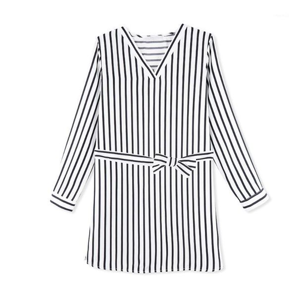 casual dresses neatie kiddie black white stripe summer sashes short dress women clothes 2021 v-neck long sleeve elegant slim robes, Black;gray
casual dresses neatie kiddie black white stripe summer sashes short dress women clothes 2021 v-neck long sleeve elegant slim robes, Black;gray