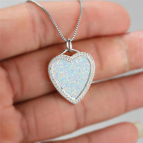 pendant necklaces cute female white opal necklace rose gold silver color chain for women dainty heart zircon wedding
pendant necklaces cute female white opal necklace rose gold silver color chain for women dainty heart zircon wedding