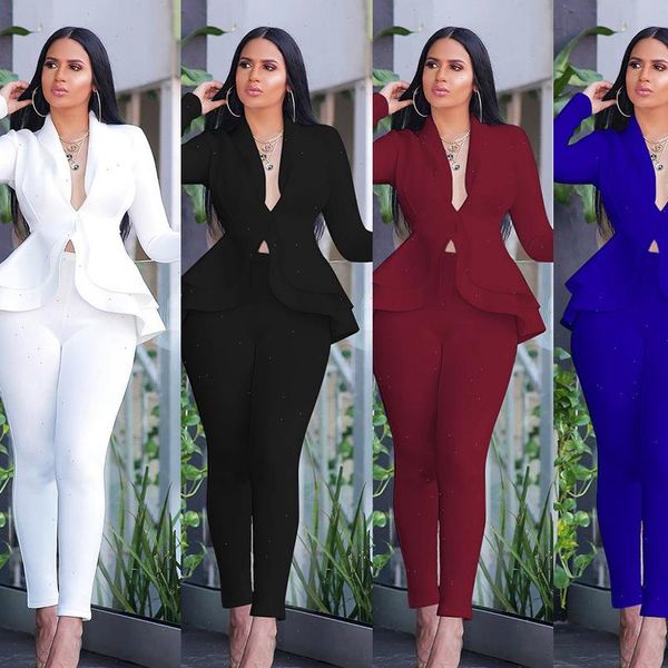 winter set tracksuit full sleeve women tracksuits ruffles blazers pencil pants two piece office lady outfits uniform, Gray
winter set tracksuit full sleeve women tracksuits ruffles blazers pencil pants two piece office lady outfits uniform, Gray