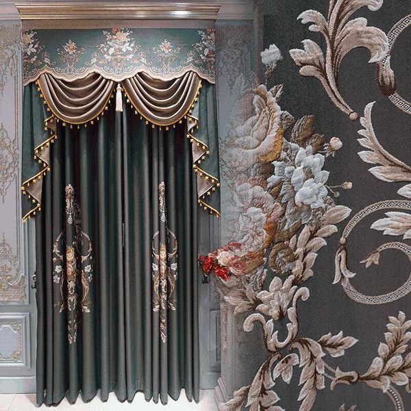 curtain & drapes light luxury chinese jacquard high-precision positioning single flower villa living room bedroom blackout cloth
curtain & drapes light luxury chinese jacquard high-precision positioning single flower villa living room bedroom blackout cloth