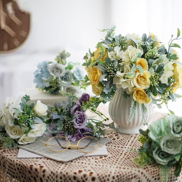 artificial flowers bouquet of roses vase home decoration accessories wedding arrangement diy crafts po props decorative & wreaths
artificial flowers bouquet of roses vase home decoration accessories wedding arrangement diy crafts po props decorative & wreaths