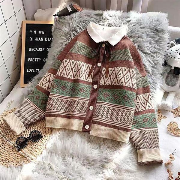 women's knits & tees 2021 autumn winter o neck chic knitted sweater women cotton warm preppy style vintage cardigan casual long sleeves, White
women's knits & tees 2021 autumn winter o neck chic knitted sweater women cotton warm preppy style vintage cardigan casual long sleeves, White