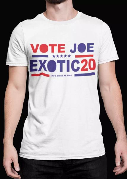 tiger king t shirt vote joe exotic cat men gift usa 80s net tee retro 2020 tv, White;black
tiger king t shirt vote joe exotic cat men gift usa 80s net tee retro 2020 tv, White;black
