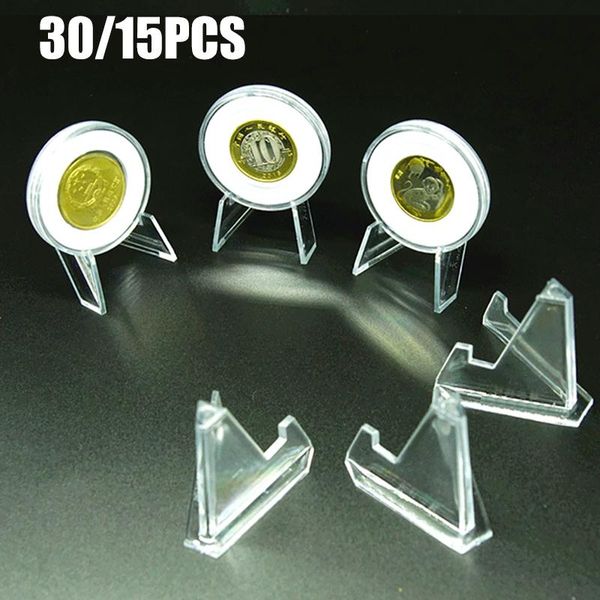 hooks & rails 30/15pcs acrylic round box coin badge display stand commemorative coins show rack storage holder collection supplies
hooks & rails 30/15pcs acrylic round box coin badge display stand commemorative coins show rack storage holder collection supplies