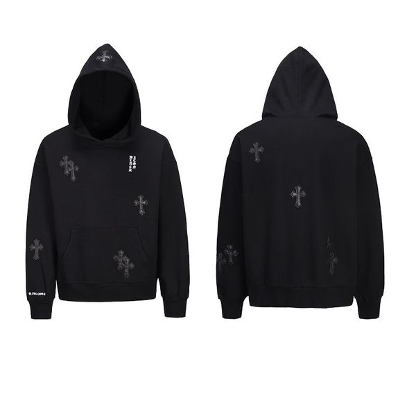 crosin high street ins fashion brand dark black wind leather cross sanskrit men's and women's loose hooded sweater, White;black
crosin high street ins fashion brand dark black wind leather cross sanskrit men's and women's loose hooded sweater, White;black
