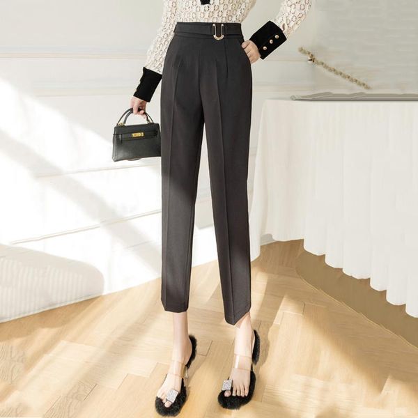 women's pants & capris black high waist elegant suit women spring pockets work office ladies trousers 2021 summer drape chiffon straigh, Black;white
women's pants & capris black high waist elegant suit women spring pockets work office ladies trousers 2021 summer drape chiffon straigh, Black;white